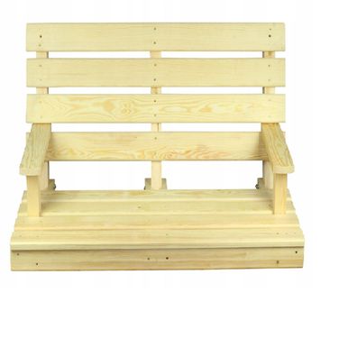 QLS Sitzbank aus Holz 120cm Sitz zur Schaukel Hollywoodschaukel Schaukelbank 11213