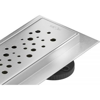 Mexen Flat 360° M12 linearer Duschablauf 60 cm, Chrom - 1021060-40