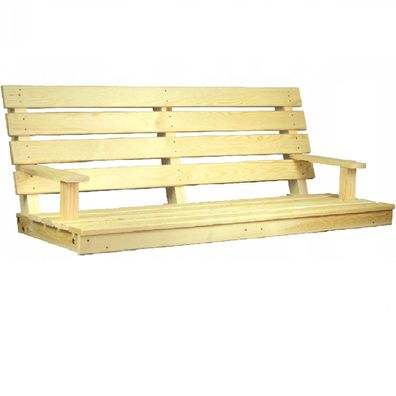 QLS Sitzbank aus Holz 150cm Sitz zur Schaukel Hollywoodschaukel Schaukelbank 11214