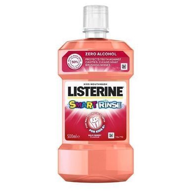 Listerine Kinder Mundspuelung Smart Rinse Berry, 500 ml