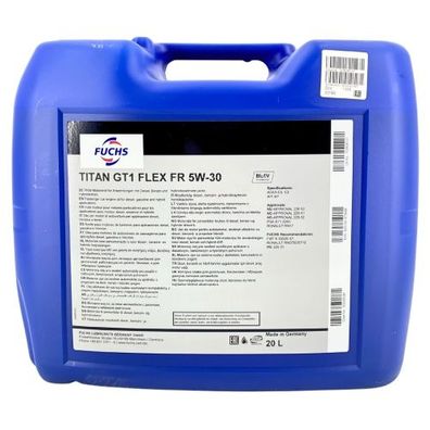 Fuchs Titan GT1 Flex FR 5W-30 20 Liter