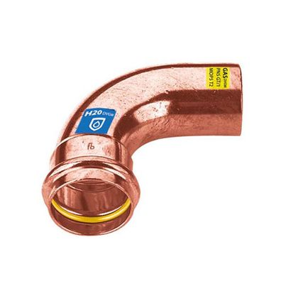5 Stück Frabo Gas - Wasser Kombifitting Pressfitting V Kontur Bogen 90° IG/AG 15mm