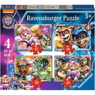 4 Puzzle in 1 - Paw Patrol: The Mighty Movie