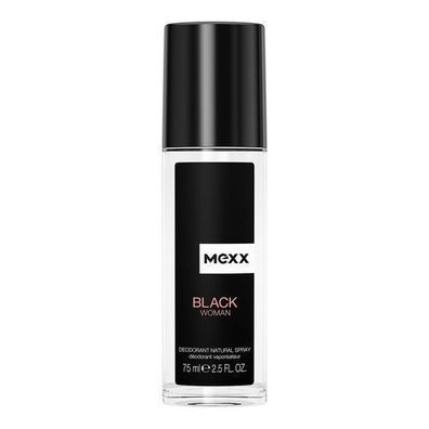 Mexx Black Woman Deodorant Spray - Eleganter Duft fuer Damen, 75ml