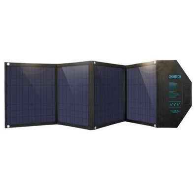 Choetech SC007 Solar 80W Ladegeraet Klappbar mit DC/USB-C/2x USB-A PD, QC - Schwa