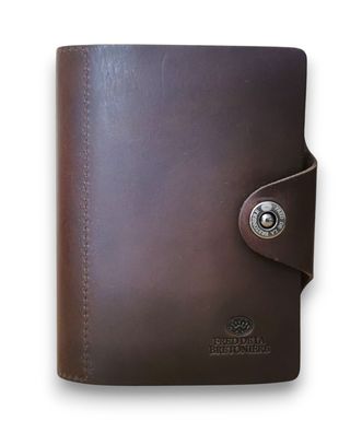 Succes Mini Organizer Old Classic A8 Agenda Dunkelbraun Leder 15 mm Ringung FM220FN05