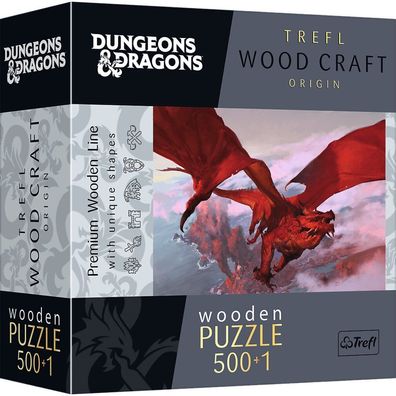 Puzzle 500 + 1 Woodcraft - Dungeons & Dragons: Ancient Red Dragon