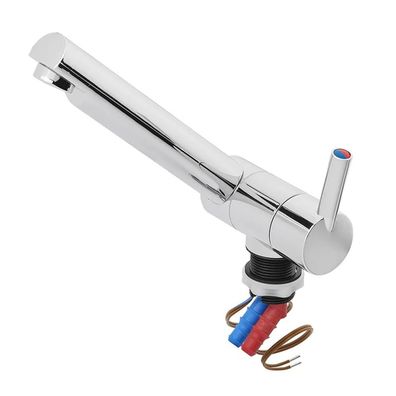 Kalt-Warm Wasserhahn Mischbatterie Trend A 12V Ø27 mm gerader Auslauf chrom Campin