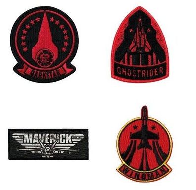 Mono-Quick 1829x Top Gun Maverick© Logo Applikation, Bügelbild, Patch, Aufbügler