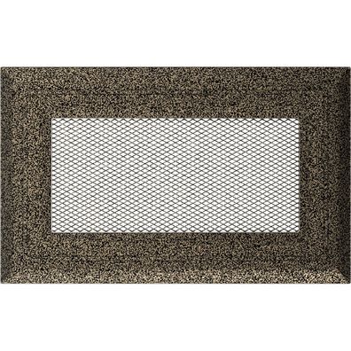 Lüftungsgitter Oskar 11x17 schwarz und gold