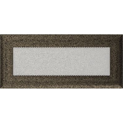 Lüftungsgitter Oskar 11x24 schwarz und gold