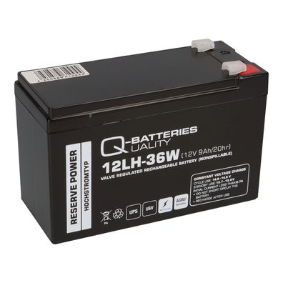 Bleiakku 12V 9Ah kompatibel Teufel Rockster Air Lautsprecher QB