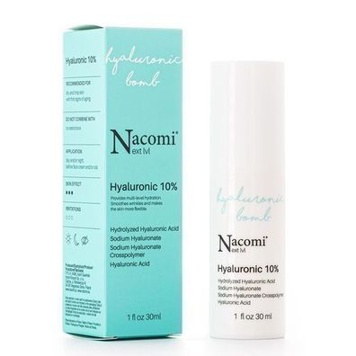 Nacomi: Hochkonzentriertes Hyaluronsaeure-Serum 10% - Intense Hydration Booster,