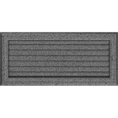 Lüftungsgitter Oskar 17x37 schwarz und silber Jalousie