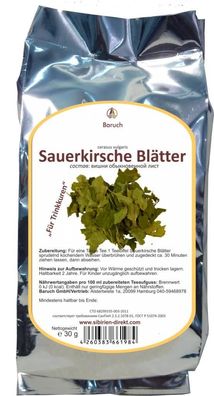 Sauerkirsche Blätter - (Prunus cerasus, Cerasus vulgaris, Weichselkirsche, Weichsel)