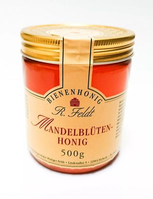 Mandelblüten Honig 100% naturreiner Bienenhonig Mandelblüte lieblich 500g Glas !