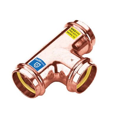 5 Stück Frabo Gas - Wasser Kombifitting Pressfitting V Kontur T-Stück 15mm