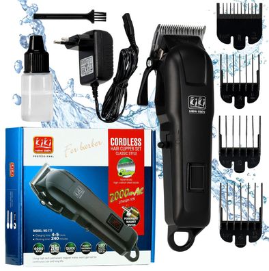 Akku Barttrimmer Haartrimmer elektrische Haarschneidemaschine LCD