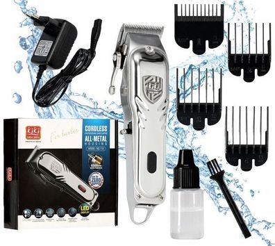 Silberner Barttrimmer Haartrimmer elektrische Haarschneidemaschine Wmark LCD