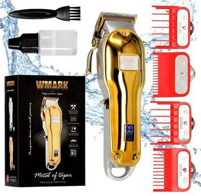 Golderner Barttrimmer Haartrimmer elektrische Haarschneidemaschine Wmark LCD