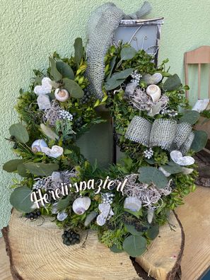 Türkranz Buxkranz frisch Naturkranz Frühling Frühlingskranz frischer Kranz