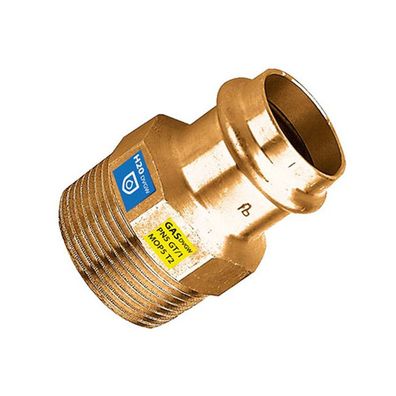 Frabo Gas - Wasser Kombifitting Pressfitting V Kontur Übergang I mit R 1/2x15