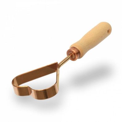 OJ" Jätschlinge HERZ | 18 cm Kupferschlinge mit Holzgriff