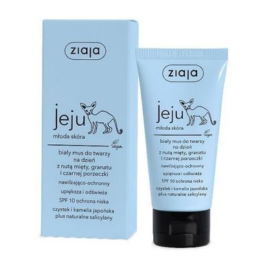 Ziaja Jeju Weisser Gesichts Schaum fuer junge Haut, 50 ml