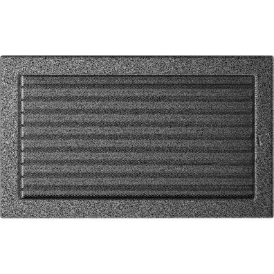 Lüftungsgitter 22x37 schwarz und silber Jalousie