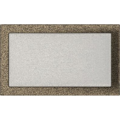 Lüftungsgitter 22x37 schwarz und gold