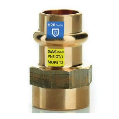 Frabo Gas - Wasser Kombifitting Press V Kontur Übergang Rp Gewinde 1/2x18