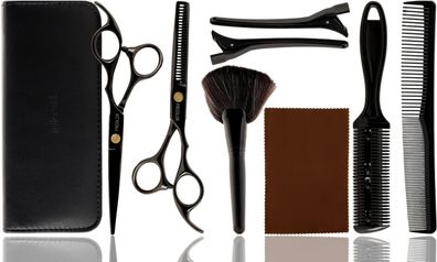 Frcolor Scherenset bestehend aus einer Friseurschere Effilierschere Kamm Etui Zubehör