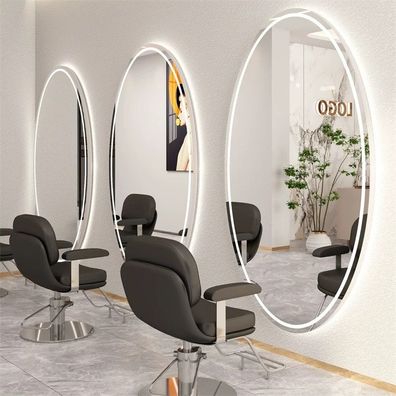 Konsole Friseur Barber Kosmetikspiegel LED Aluminiumrahmen 170x70 PRO