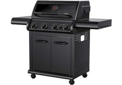 Kynast BBQ Gasgrill EL Pantera 4 + 1 Seitenbrenner 19,6 kw Edelmatt-schwarz