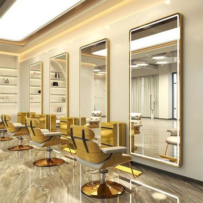 Konsole Friseur Barber Kosmetikspiegel LED Aluminiumrahmen 170x70 PRO