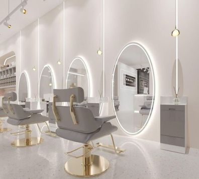 Konsole Friseur Barber Kosmetikspiegel LED 150x70 STD