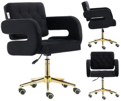 Kosmetik Friseurhocker mit Rückenlehne SPA Mobilstuhl Amalfi