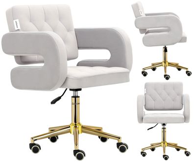 Kosmetik Friseurhocker mit Rückenlehne SPA Mobilstuhl Amalfi