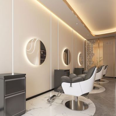 Konsole Friseur Barber Kosmetikspiegel LED 80x80 PRO