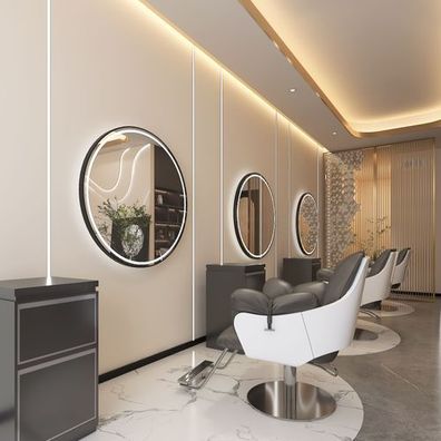 Konsole Friseur Barber Kosmetikspiegel LED Aluminiumrahmen 110x110 PRO