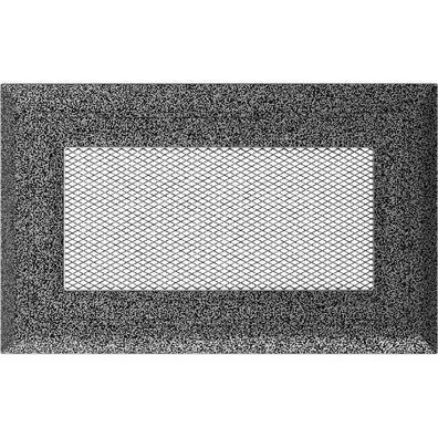 Lüftungsgitter Oskar 11x17 schwarz und silber