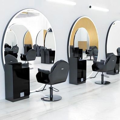 Konsole Friseurbedienung Barberspiegel LED Aluminiumrahmen 200x80 PRO