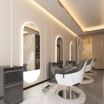Konsolen Friseurstuhl Barberspiegel LED 200x80 PRO