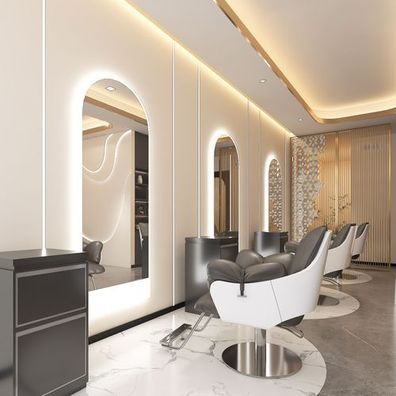 Konsolen Friseurstuhl Barberspiegel LED 200x80 PRO