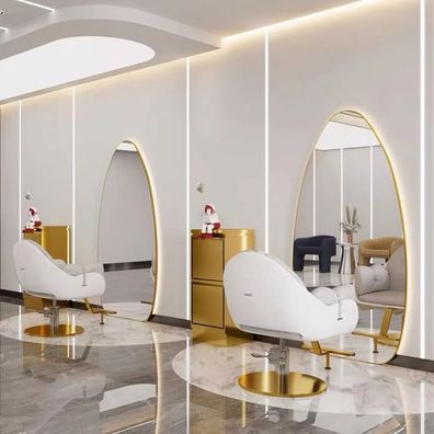 Konsolentisch Friseursalon Barberspiegel LED Aluminiumrahmen 180x90 PRO