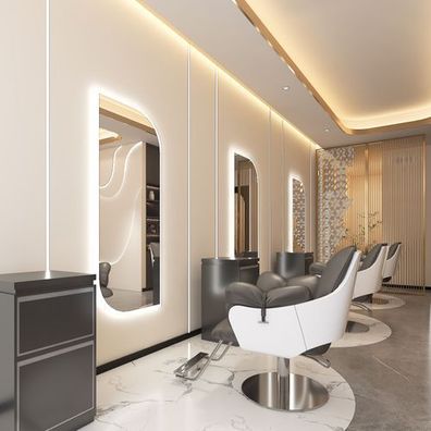 Konsolen Barbersalon Friseursalon Spiegel Friseursalon LED 170x70 PRO