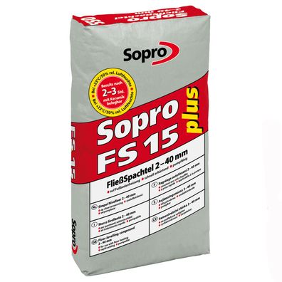 Sopro 550 FS 15 plus FließSpachtel 25 KG - Bestellmöglichkeit: 1 Sack