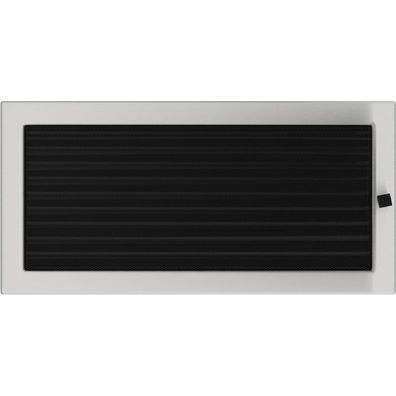 Lüftungsgitter 22x45 Edelstahl Jalousie