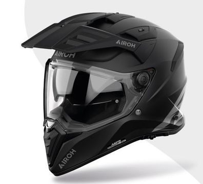 Endurohelm Schutzhelm Crosshelm Motorradhelm AIROH BANDIT Color Schwarz Matt