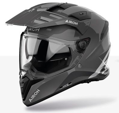 Endurohelm Schutzhelm Crosshelm Motorradhelm Quadhelm AIROH BANDIT Color Grau